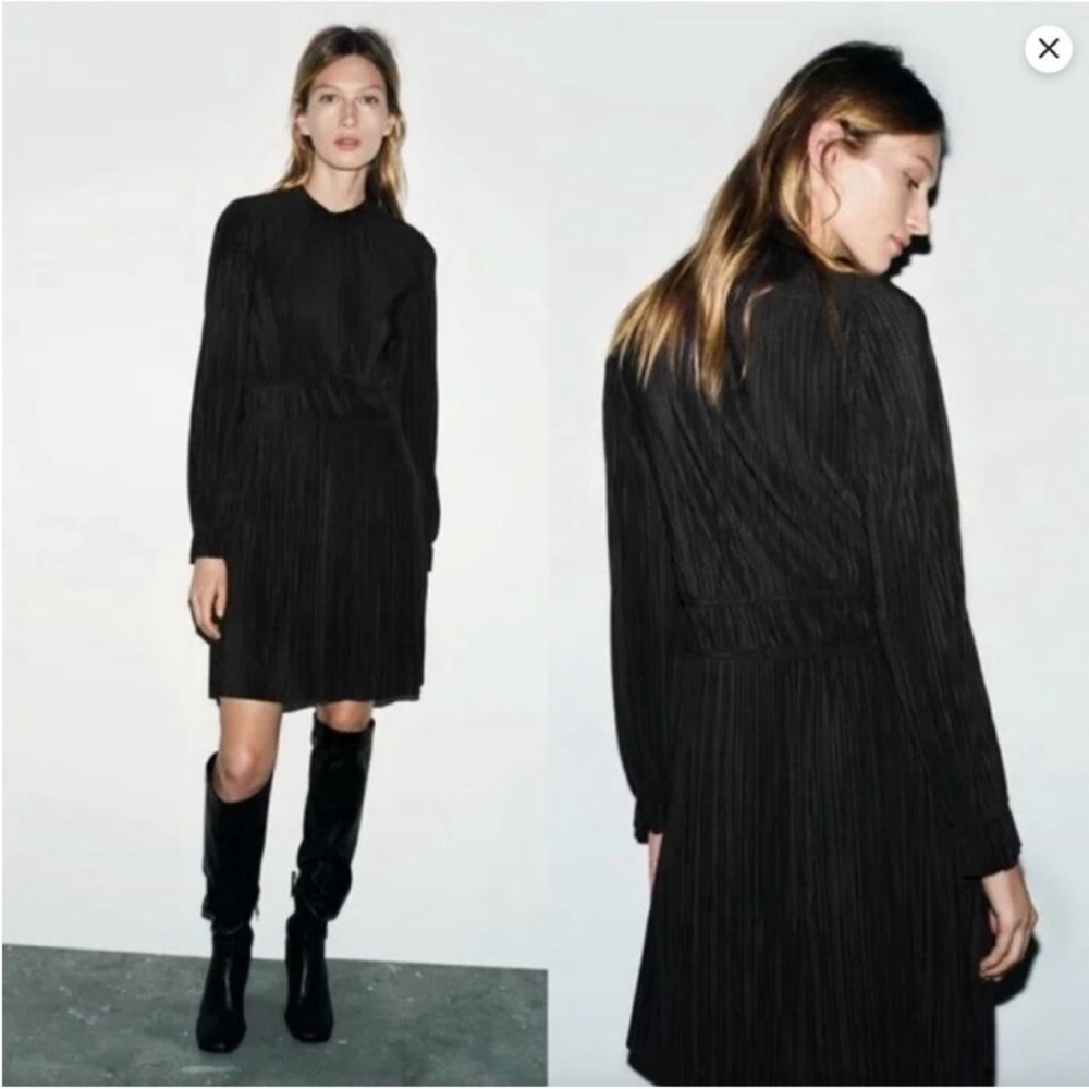 ZARA PLEATED DRESS size S